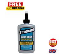 8oz Titebond Quick & Thick No-Run Wood Glue for Craft Projects & Woodworking