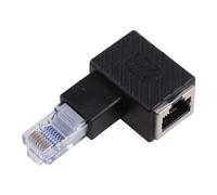 8P8C for Cat 5e/6 Male to Female LAN Ethernet Adapter Up Down Left Rigth Angled 90 Degree Network Extension Crystal for