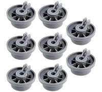 8Pack 165314 Dishwasher Wheels for Kenmore and Bosch, 3.60 Cm Diameter, Easy Installation, Replacement for 420198, Gray