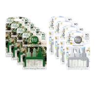 8Pack Air Freshener Plug in Refill 3volution Compatible Refill Air Freshener with 8Pcs Wax Melts (Forest Pine & White Flowers)