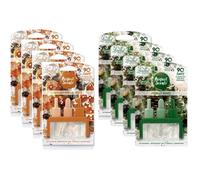 8Pack Air Freshener Plug in Refill 3volution Compatible Refill Air Freshener with 8Pcs Wax Melts (Forest Pine & Gingerbread Spice)