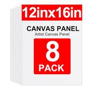 8Pack Canvas for Painting, 30 x 40 cm(12" x 16"), Blank Canvas Panels Board