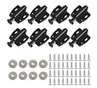 8PackMagnetic Push to Open Door Catches for Cabinet,Pressure Touch Release Catches Latch for Open and Close The Door with A Single Push Including Fixing Screws,Touch Release Latch for Modern Furniture