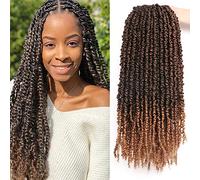 8Packs/Lot 20Inch Pretwisted Passion Twist Crochet Extensions - Prelooped Water Wave Hair for Black Women (Pack of 8, #1B/27)