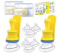 8Packs Portable Assist Kit Helps to Remove Clogged Objects, Convenient Anti Choking Device Kit for Children and Adult, Includes Different Size XS/S/M/L and 2pcs Hooks by BlessEase