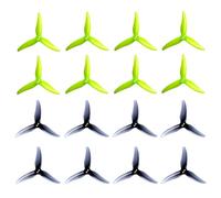 8pair Gemfan Hurricane 3520 Propeller 3.5X2X3 3-Blade Props for 3.5 Inch Quad with 1.5mm 3 Holes 1806-2004 Brushless Motor RC FPV Racing Drones Parts DIY