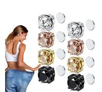 8Pair Magnetic Acupressure Slimming Earrings, Magnetic Lymph Detox Earrings Weight Loss, Non Piercing Acupressure Earrings Headache, Healthy Stimulating Acupoints (4Pair)