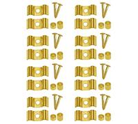 8Pairs Yootones Guitar String Trees String Retainer Guides for Strat Tele Style Electric Guitar Bass Parts Replacement (Gold)