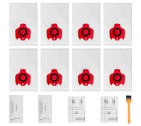8Paks FJM Vacuum Bags Compatible with Miele 3D FJM Vacuum Cleaner,Replacement for Compact C1 C2 C3 S700 S500 S4000 and S6000 Series Model with 2 Motor Protection Filters 2 Air Clean Filters