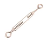8Pc 304 Stainless Steel M4 M5 M6 M8 Adjust Chain Rigging Hooks Eye Turnbuckle Wire Rope Tension Device for Cables Wire Tensioner(M8)
