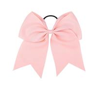 8PC 6 Inch Big Bow Hairbands For Solid Color Elastic Hair Ties Ribbon Bowknot Band Rubber Bands Headwear Decorate(Color 7)