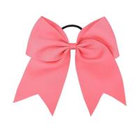 8PC 6 Inch Big Bow Hairbands For Solid Color Elastic Hair Ties Ribbon Bowknot Band Rubber Bands Headwear Decorate(Color 14)