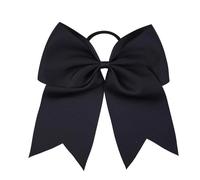8PC 6 Inch Big Bow Hairbands For Solid Color Elastic Hair Ties Ribbon Bowknot Band Rubber Bands Headwear Decorate(Color 4)