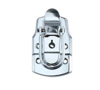 8Pc 76 * 45mm Air Box Luggage Toggle Latch Hasp Lock with Key Metal Buckle for Tool Case Suitcase Hardware Sliver/Black for Boxes v(Sliver)