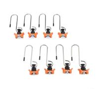 8PC Airline Rail End Fitting Hooks for Use with Standard and L Shaped Rails in Mobile Work and Travel Environments