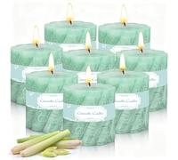 8PC Citronella Candles Outdoor Indoor,200 Hours Buring Time,Garden Candles Pillar Candles for Summer, Suitable for Patio, Garden, Yard, Balcony,Wedding,Party, 200 Hours Buring Time