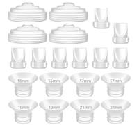 8Pc Duckbill Valves 8Pc Flange Inserts and 4Pc Silicone Diaphragm Compatible with Momcozy M5, Replacement M5 Pump Parts Accessories Made by Tbuymax, Not Original Momcozy Pump Parts