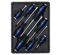 8pc Go Through Screwdriver Set Flat Bladed Headed Phillips Screws