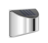 8Pc LED Solar Fence Wall Light Garden Safety Outdoor After Steps UK