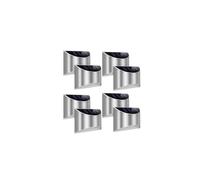 8Pc LED Solar Power Garden Fence Lights Wall Light Patio Outdoor Security Lamps UK