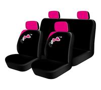 8pc Love hearts pink Car Seat full Cover Set universal covers washable