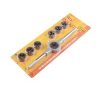 8PC Metric Tap and Die Set, Threading Tool Kit with T-Handle Wrench for Manual Internal & External Thread Cutting