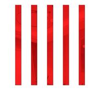 8pc Mirror Wall Stickers DIY Flat Decorative Lines 3D Ceiling Edge Strip Gold Living Room Background Decoration for Decoration(Red,1.5cm Width)