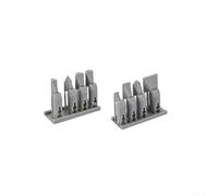 8pc Model Sanding Grinding Bit Set Fine Grit Abrasive Heads For Reciprocating Sander Sprue Removal Polishing Seam Smoothing Plastic Resin Modeling