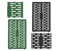 8PC Plastic Tree Protection Covers with Realistic Bark Texture Panels, Designed for Outdoor Tree Protection, Spliceable to Fit Various Tree Sizes (Green)