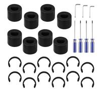 8Pc Rubber Roll Resolution for Cricut Maker and 12pcs Replacement of Rubber Rollers Prevent Rubber Moving Clamp Rings Hold Compatible with Cricut Maker with Repair Parts