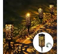 8Pc Solar Powered Led Stake Lights Garden Patio Lawn Lighting Waterproof Outdoor