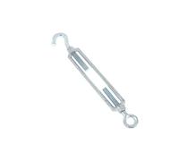 8Pc Stainless Steel Adjust Chain Rigging Hooks Eye Turnbuckle Wire Rope Tension Device Line for Cable, Garden, Fence(M10)