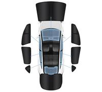 8PC Tesla Model 3 Window Privacy Sunshade,2 in1 Ice Crystal Window Privacy Reflective Visor with UPF50+ UV Protection for Tesla Model 3 2020-2025 Interior Accessories Outdoor Camping