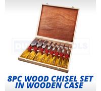 8Pc Wood Chisel Set Hardened Blade Storage Case High Quality Diy Tool Set Polish