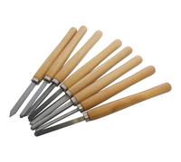 8pc Wood Turning Chisel Set - wood chisel set turning 8pc lathe carpenter model maker steel amtech woodwork art artist professional