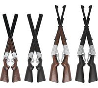 8Pcs 1:12 Scale Miniature Gun Rifle Set, Tiny Mini Sniper Guns Model Accessories for Dollhouse Decoration, Small Figurine Parts, Garden House Items, Retro Hunting Crafts, New