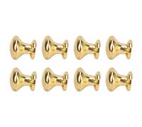 8pcs 1 : 12 Scale Miniature Round Head Pull Handle Metal Simple Style Dollhouse Door Handle Knobs (Gold)