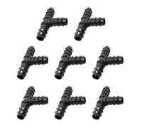 8Pcs 1/2inch 16mm Garden Barbed Connector Drip Irrigation Hose Connector Soaker Hose Connectors End Stop End Plug