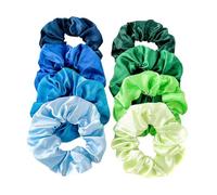 8Pcs 10cm Mixed Colors Satin Hair Scrunchies, Soft Silk Elastic Hair Ties, No Damage Ponytail Holders, Daily Hair Accessories for Women and Girls Hairstyle Fixing