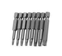 8pcs 14 Inch Hex Shank Torx Bit Set T8 T40 Magnetic Security Screwdriver Bits 50mm Long Steel Hohl Torx Driver Tool Kit