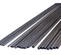 8pcs 2.0mm Square Carbon Fiber Rods 2.0x2.0x300mm,Solid Carbon Fiber Square Tube(pultrusion) Side 2.0mm Length 300mm,1.4/2/3/4/6mm Available