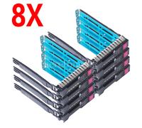 8pcs 2.5" for HP Proliant G8 651687 SFF SAS SATA HDD Tray Caddy 653955 DL380p G9