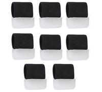 8pcs 2 Sizes Gel Toe Separators for Overlapping Toes, Non-Slip Elastic Toe Spacers Straighteners Foot Spreaders Corrector Dividers Protector Tools for Men & Women (Skin Color, Black)