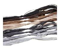 8PCS 20M Embroidery Thread Mulberry Silk Cross Stitch Threads Embroidery Floss for Sewing Knotting, Brown Tone