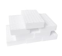 8pcs 2X Compression Stain Removing Sponge, Sponge Cleaner, 2X Stain Remover Sponge Wipe, 2X Compression Durable Sponge Sponge for Kitchen, Bathroom, Office, etc. (White)