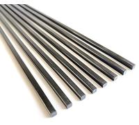 8pcs 3.0mm Carbon Fiber Square Rods 3.0x3.0x300mm,Solid Carbon Fiber Square Tube(pultrusion) Side 3.0mm Length 300mm,1.4/2/3/4/6mm Available