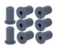 8pcs 3/4 Inch Cable Grommets for Starlink, Anti-Slip Cable Routing Kit Split Wall Hole Pass Through Bushing Grommet for Ethernet/TV Wires Waterproof Cord Protection (19mm Dia, Gray)