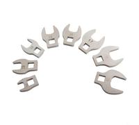 8Pcs 3/8 in Drive Crowfoot Wrench Set, Metric 10-19mm Open End Spanner for Tight Spaces, Compatible with 3/8" Ratchet and Torque Wrench, Heat-Treated Steel for Durability