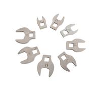 8Pcs 3/8In Drive Crowfoot Wrench 10 to 19mm Metric Foot Open End Spanner Metric for Ratchet Torque Wrench Tool