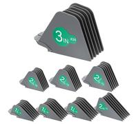8pcs 3 Inches Hair Clipper Guards,Gray Hair Clipper Combs Guides,1 & 1/4" 1 & 1/2" 2",# NO.16 NO.12 NO.10 Compatible with Wahl Most Hairs Clippers